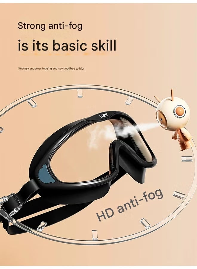 YUKE Anti - Fog And Waterproof Swimming Goggles For Adults - High - Definition, Professional, Large - Frame, Unisex Style With Matching Swim Cap - Image 5